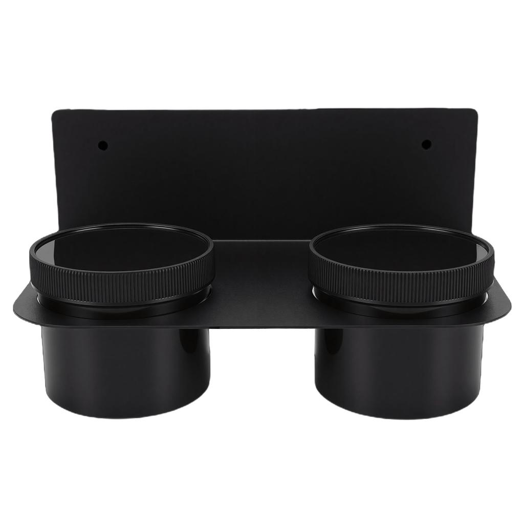 Oil Dual Funnel Holder Carbon Steel Wall Mount Fluid Drain Oil Funnel Storage Rack Kit with 2 Plastic Removable Drip