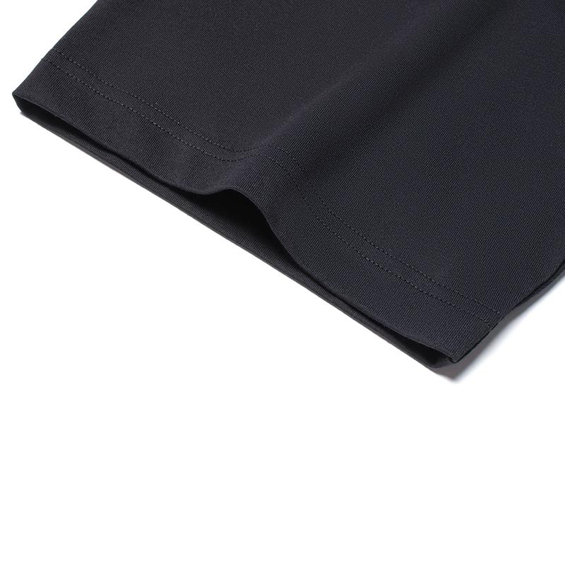 Li-Ning American Hand-Painted Logo Round Neck Short Sleeve Loose Striped Comfortable Shorts Casual Sports Suit Unisex suit Black AHSU745-1+YAPV001-1