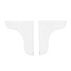 2pcs Clear Transparent Shower Splash Guard Self Adhesive Bathtub Water Blocker  For Bathroom Use