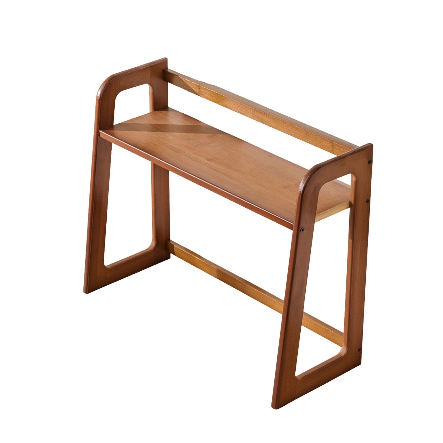 

Desktop Open Rack Desk 2 for Tidy and Organized Stationery Small Item Shelf Shelf, Tiers, Wooden, Desk, Storage, коричневый