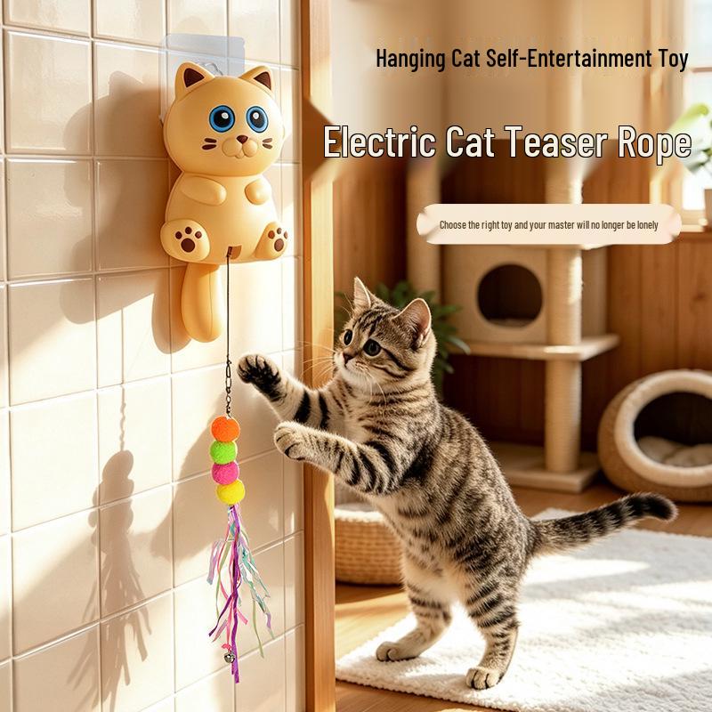 Jouet Électrique Suspendu pour Taquiner les Chats et les Petits Chiens - Levage et Oscillation Automatiques pour le Divertissement des Animaux de Compagnie