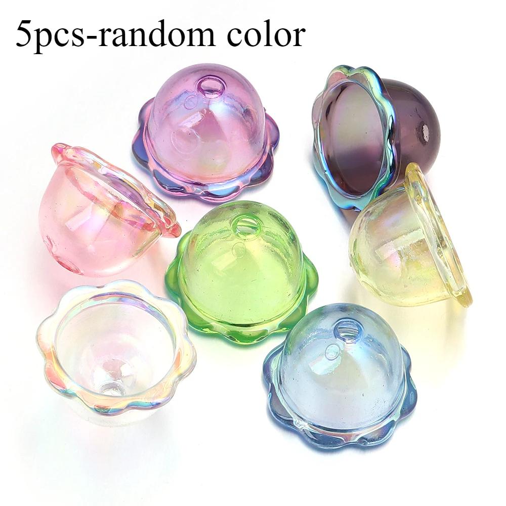 Glitter Wind Bell Spacer Jellyfish Beads Ornament DIY Decoration Phone Chain Ornament Making Accessories Handmade Crafts