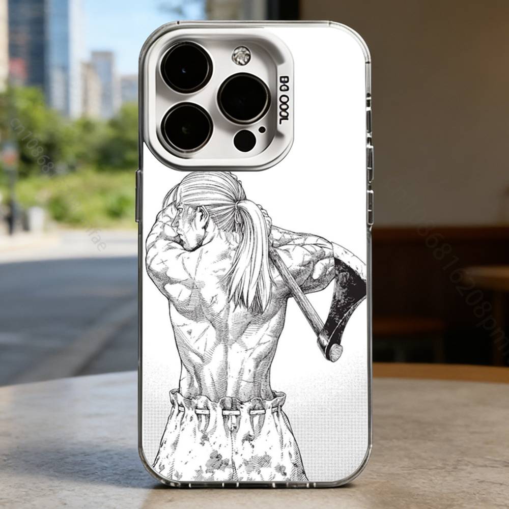 Comics V-Vinland Saga White Shockproof Phone Case For iPhone 17,16,15,14,13,12,11,Pro,XS,Max,Plus,Mini,SE
