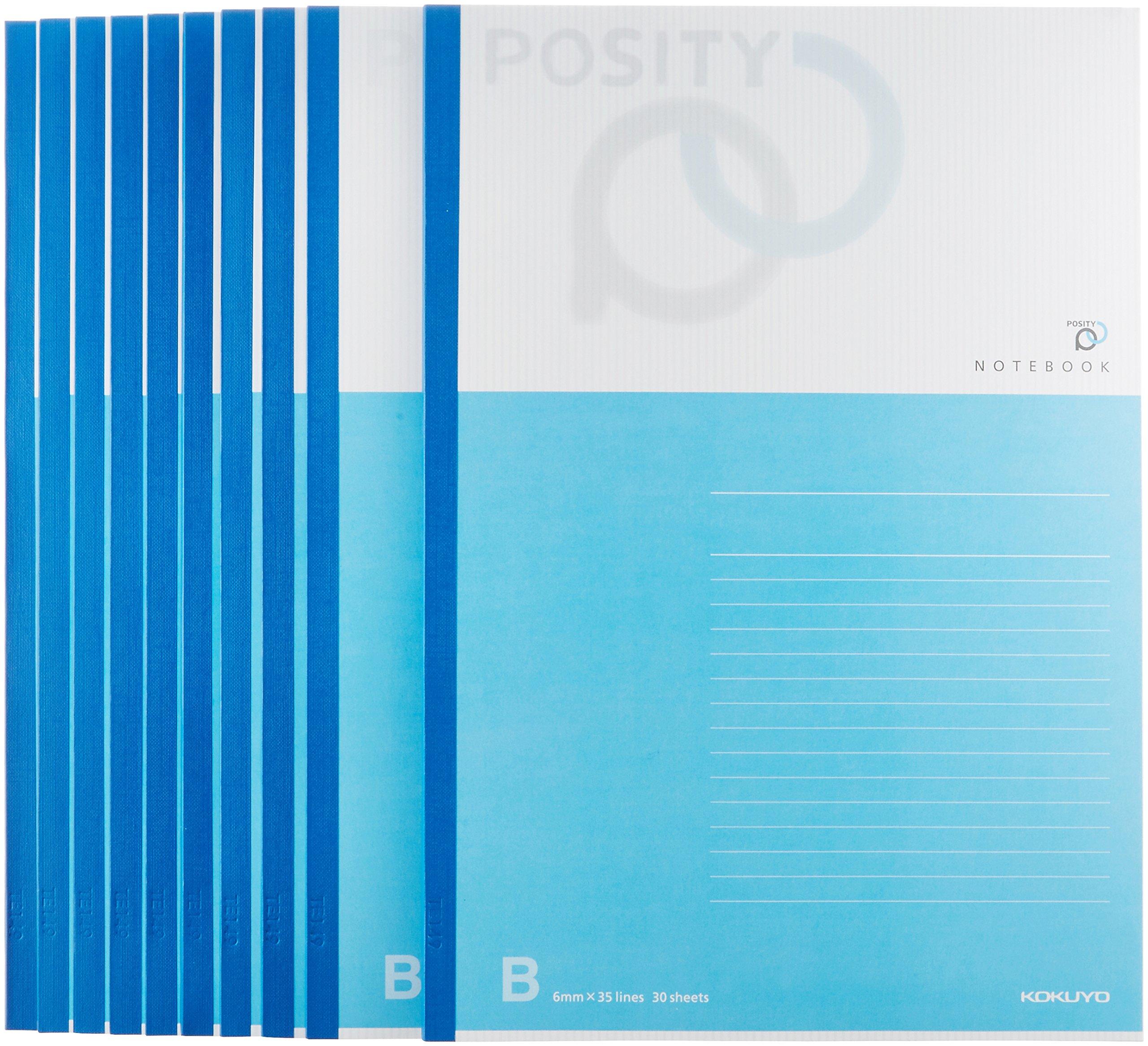 KOKUYO Posity 30 10 Notebook, Semi-B5, Ruled, sheets, notebooks, P3-NO-31BX10