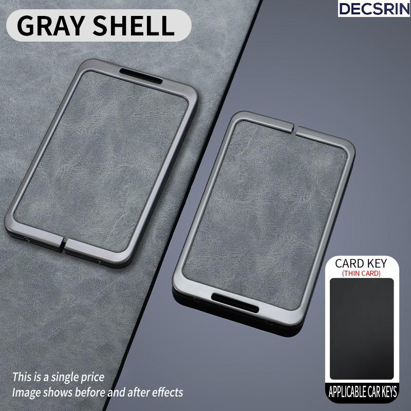 

Metal High Quality Leather Shell For Tesla Model 3 Model Y Car Startup Card Key Holder Protector Case Fob Cover Auto Accesories