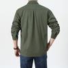 Summer All -Match Long -Sleeved Workwear Shirt Men 'S Loose Cotton Casual Shirt 
