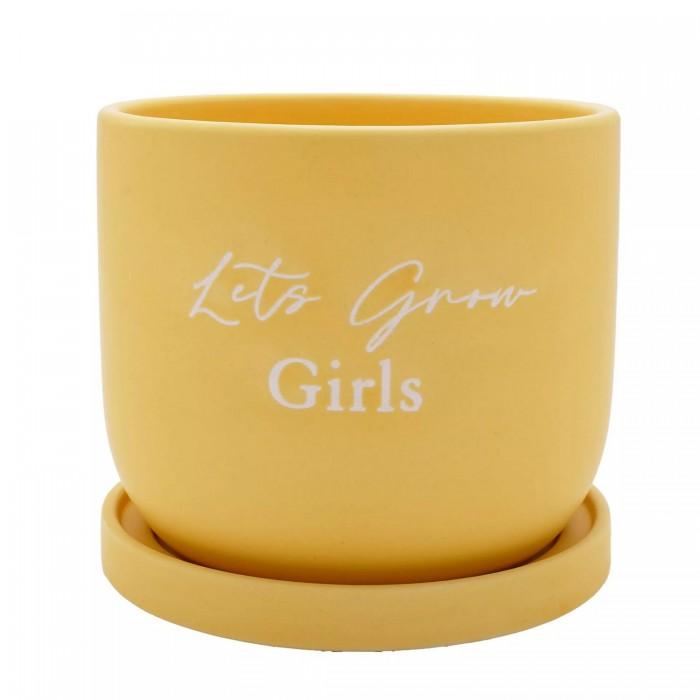 Country Living Lets Grow Girls Ceramic Plant Pot