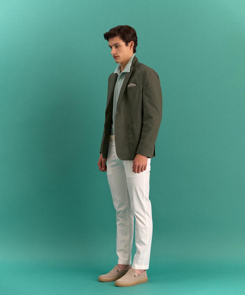 PANICALE White Regular Slim Fit Cotton Pants (Type A)
