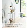 Yamazaki Tower Humidifier Stand White 25x25x80cm Storage Organizer Plant Holder