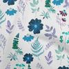 oneOone Cotton Poplin Brown Fabric Floral Watercolor Sewing Craft Projects Fabric Prints By Yard 42 Inch