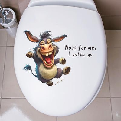 Humorous Traveler Quote Toilet Seat Sticker Bathroom Decor Motivational Removable Waterproof Decal