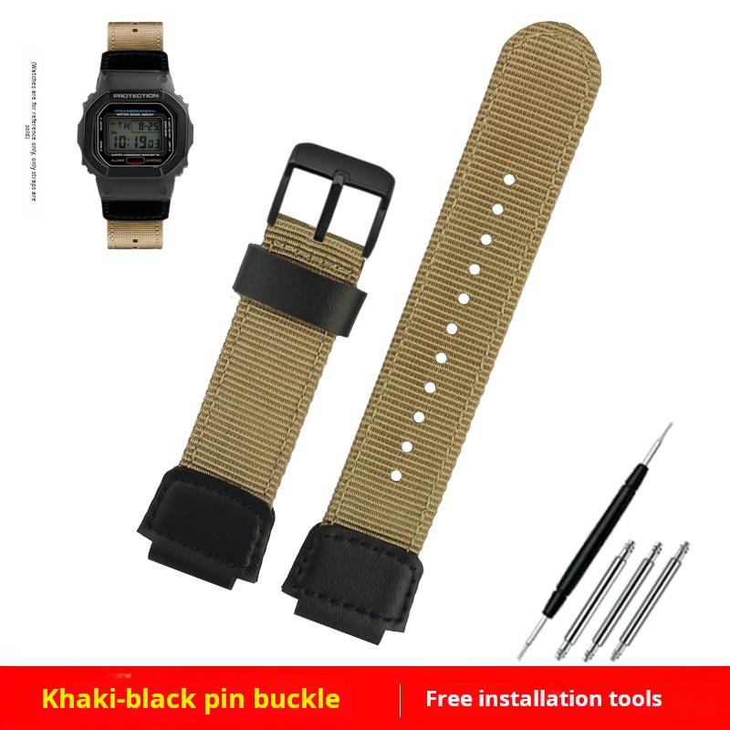 Pro Casio G-SHOCK DW5600 GW-5000 GWM5610 GM-5600 řemínek na hodinky modifikovaný nylonové plátno řemínek na hodinky pánský Prodyšný náramek na zápěstí
