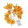 LED Yellow Leaf Light Battery Powered Durable Autumn Maple String Light for Indoor Outdoor Party