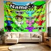 Custom Name Personalized Sprunki Game Print Tapestry, Wall Art Decor, Bedroom, Dorm, Apartment, LivingRoom, Party Backdrop, Gift for Birthday