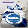 Brighton Hove Albion Custom Name Pattern Bedding Quilt Set Quilt Cover Pillowcase Home Birthday Gift(1 * Duvet Cover + 2 * Pillowcase, Without Core)