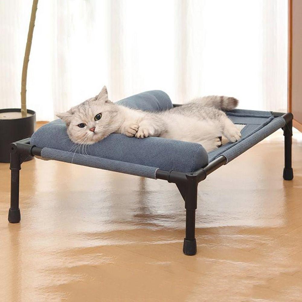 Removable Elevated Dog Beds Breathable Raised Dog Bed Washable Dog Cots Beds  for Small Medium Dogs