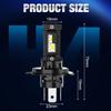 2Pcs Canbus H4 LED Headlight Bulbs High Low Beam 30000LM Car Motorcycle Lights 32Core CSP Led Lamps Auto Moto Headlamp Plug&Play 12V 6500K White