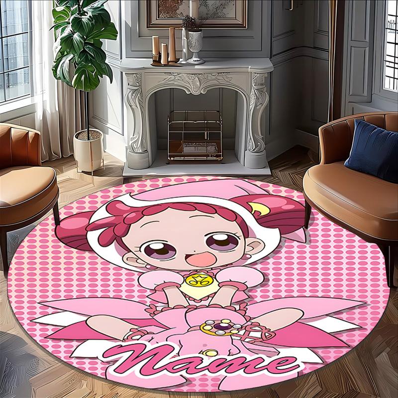 Customizable DoReMi2 Round Non-Slip Carpet - Ideal for Garden, Picnic, Office, Perfect for Decoration, Suitable For All Seasons
