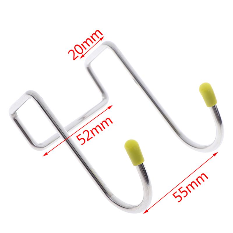 1Pc Stainless Steel Double S Shape Storage Hook For Bathroom Kitchen Wall Hook