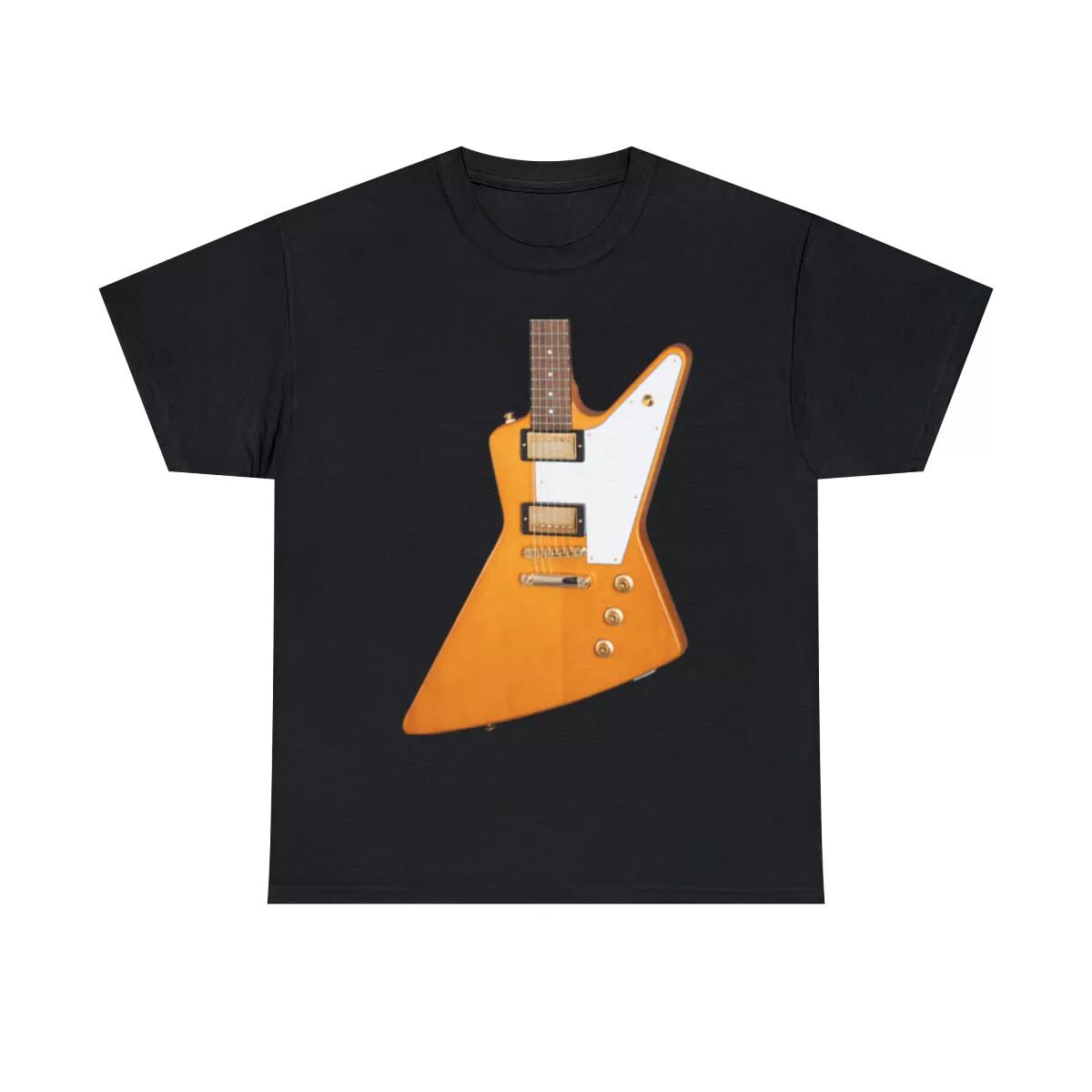 

Epiphone Khorina Explorer Guitar Unisex Short Sleeve unisex Tee 100% Cotton T-shirt Mens Womens Tees Top XL