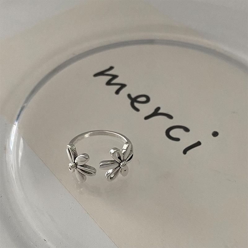 

Винтажное кольцо с цветком, открытое, регулируемое, для женщин