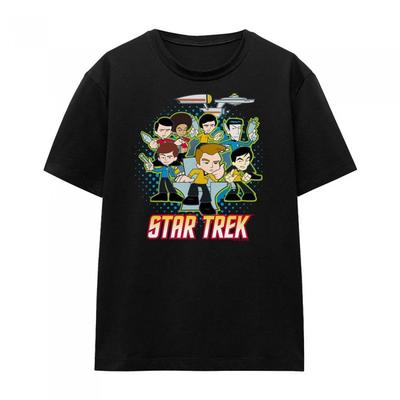 STAR TREK Womens/Ladies Quogs Quogs Collage T-Shirt