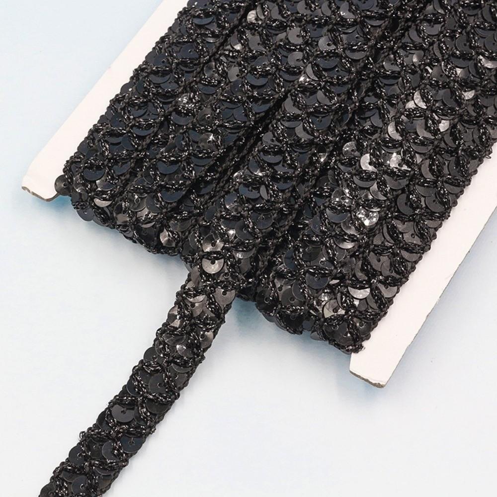 10 Meters Length Sequin Trim Ribbon Metallic Finish Glitter Sequin Braid For Hair Accessories