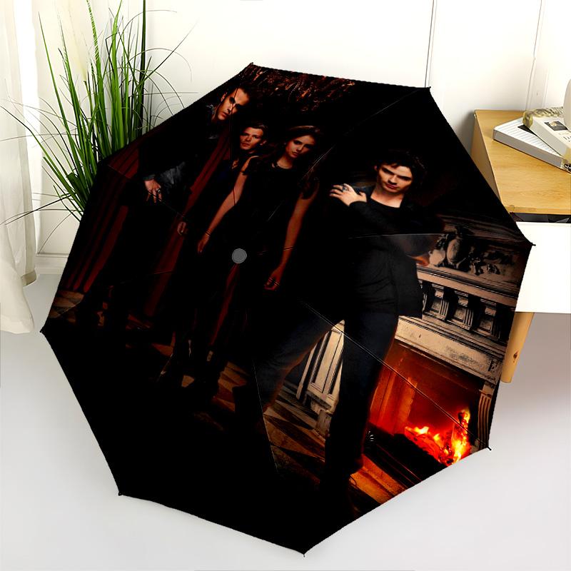 Moonlit Secrets Shadows Folding umbrella Suitable for all seasons Umbrella travel Three folds Umbrella