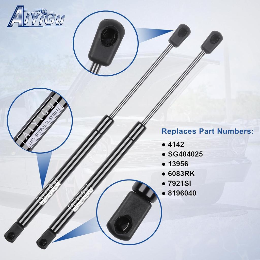 Front Hood Struts Shocks Lift Supports Gas Springs 4142 Compatible With Ford Explorer 2002 2003 2004 2005 2006 2007 2008 2009 2010, Replacement
