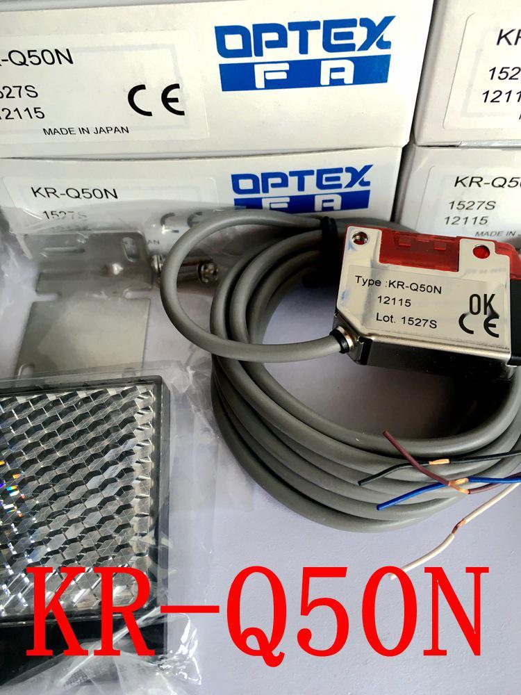 Brand New OPTEX Photoelectric Switch KR-Q50N with V-42 Lens, Imported from Japan V-42