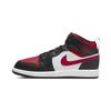 Air Jordan 1 Mid PreSchool 'Black Fire Red' (Unisex) Black / Fire Red / White Kids' Basketball Shoes 640734 079