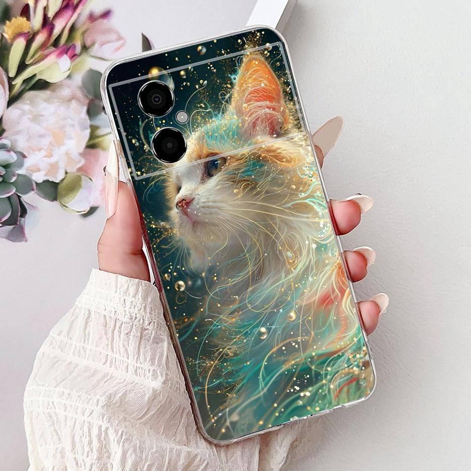 For Xiaomi Poco M4 5G Case New Luxury Painted Cover Liqiud Silicone Phone Case For Xiaomi Poco M4 Pro 4G PocoM4 Pro 5G Soft Bags
