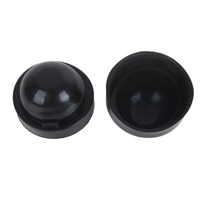 2Pcs 90mm Black Rubber Car LED Headlight Dust Cover Housing Seal Cap Waterproof