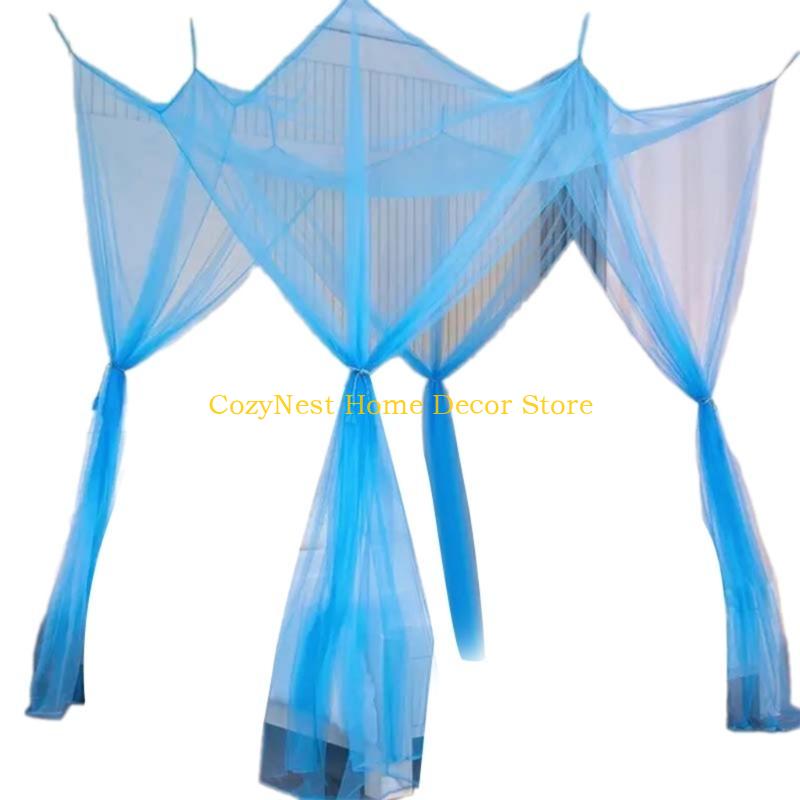 92MF Square Mosquitoes Net Bed Encrypteds Princess Dormitory Decorations Supply