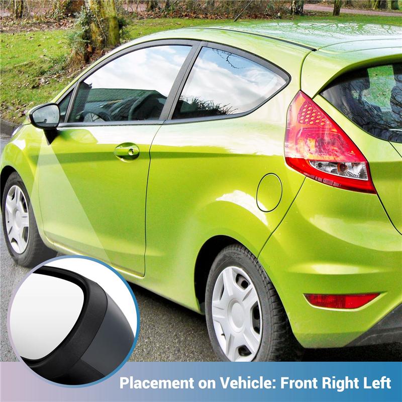 

1Pair Car Outside Door Rearview Mirror For Ford Fiesta 2009-2017 Mk7 Mk8 2008-2013 Side Door Mirror With Turn Signal BlackGray