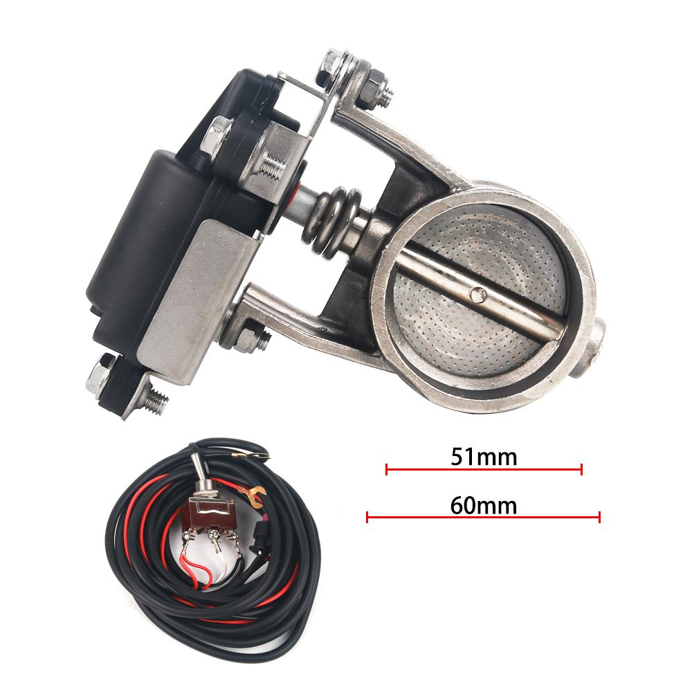 Elektricky ovládaný výfukový ventil 51mm/60mm/63mm/70mm/76mm Výfukový ovládací ventil - Nízkotlaký Pro výfukový Catback Downpipe
