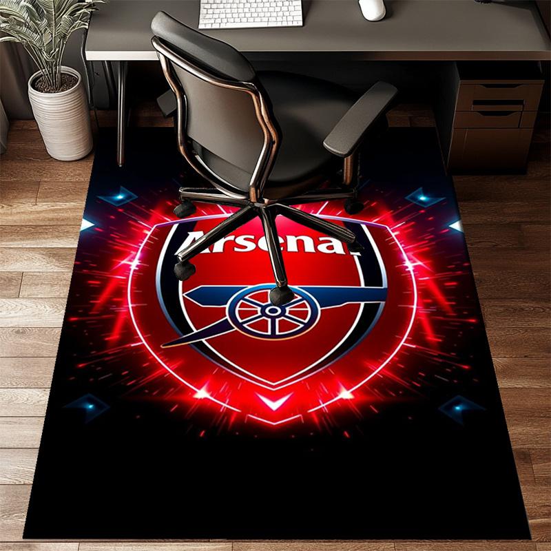 Arsenal Football Club Crest Rug Game Carpet, Floor Mat for Bedroom Living Room Entryway Rug, Home Decor Idea Gift for Christmas birthday