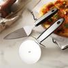 Stainless Steel Pizza Peel And Cutter For Baking And Cooking