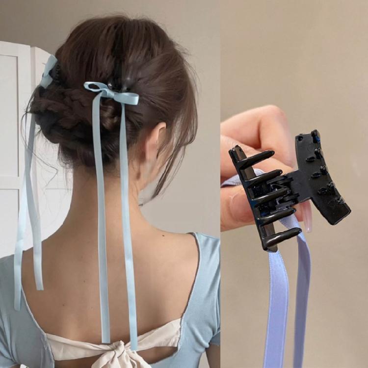 Bowknot Hairpin Ribbon Bow Hair Clip Cool Barrettes Decoration for Women Girls