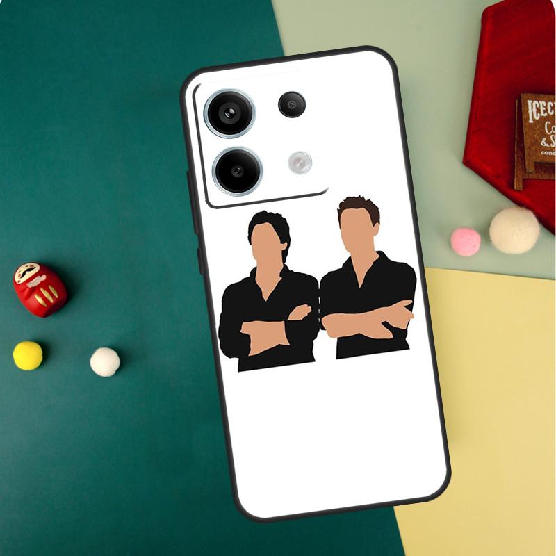 Damon and Stefan Vampire Diaries Case For Xiaomi Redmi Note 14 Pro 13 12 11 10 15 Pro Plus Redmi 15C 14C 13C 10C 12C 15 Funda