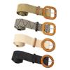 Boho Women Weaving Straw Elastic Waist Band Pin Buckle Belt Dress Jeans Decor
