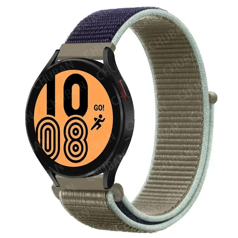 20mm/22mm Nylon Loop For Samsung Galaxy Watch 7/6/4/Classic/3/5/pro/Active 2 Sport Breathable Band Huawei Watch GT 4-3-2e Strap
