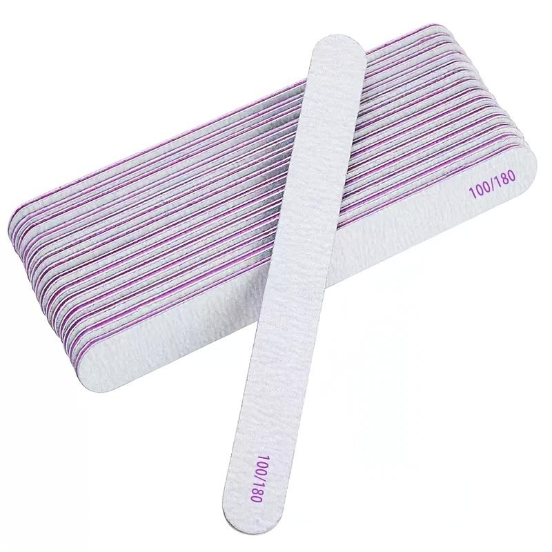 2 Pack Nail File and Buffer, Professional Manicure Shiner Block, Double-Sided Shaping Tool for Natural Nails