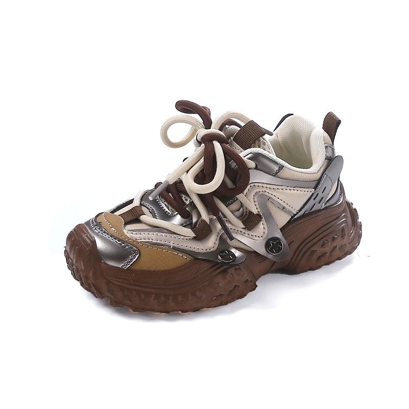 Children's sports shoes 2025 autumn popular fashion versatile baby girl casual shoes boys soft-soled dad shoes trend