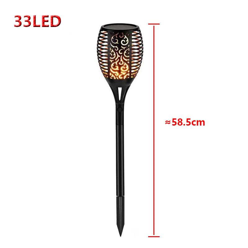 1/2/4/Pcs Outdoor Solar Lights Flame Torch Lights Flickering Lamp Waterproof Garden Outdoor Lawn Path Yard Patio Floor Lamps
