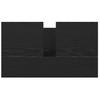 Black Oak Effect Bathroom Vanity Unit with Drawers
