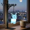Room Decoration for Bedroom Metal Magic Owl Hanging Bookend Lamp, Resin Animal LED Night Light, Whimsical Gift Children Deer Bird Decor Light