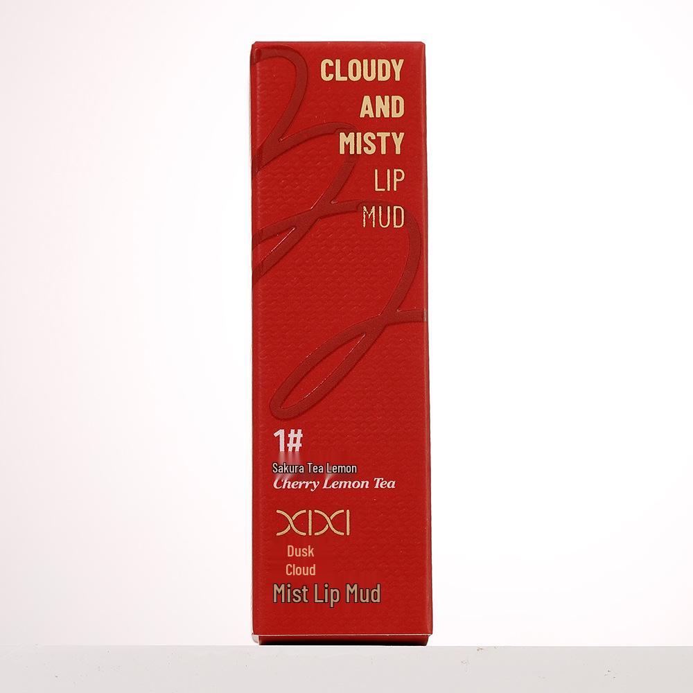 XiXi Dusk Cloud: Pigmented Matte Lip Mud with Silky Texture - Easy Application, Whitening Effect, Enhances Complexion for Students