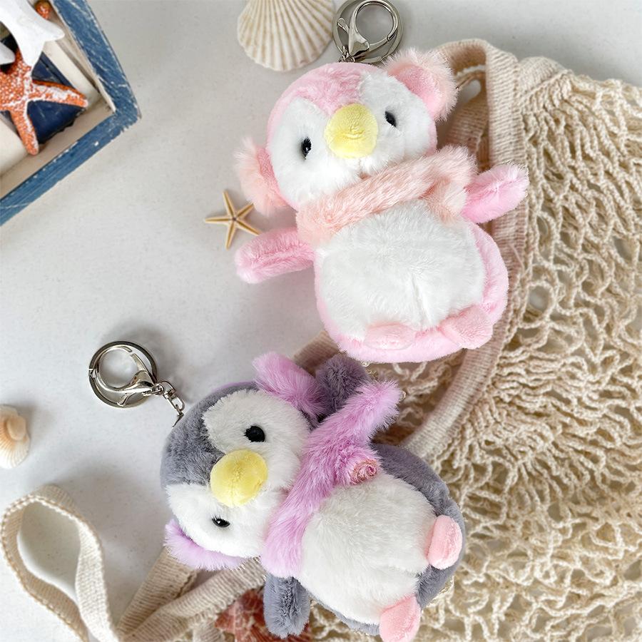 Fun Scarf Penguin Plush Keychain With Adorable Design Ideal For Surprises Birthday