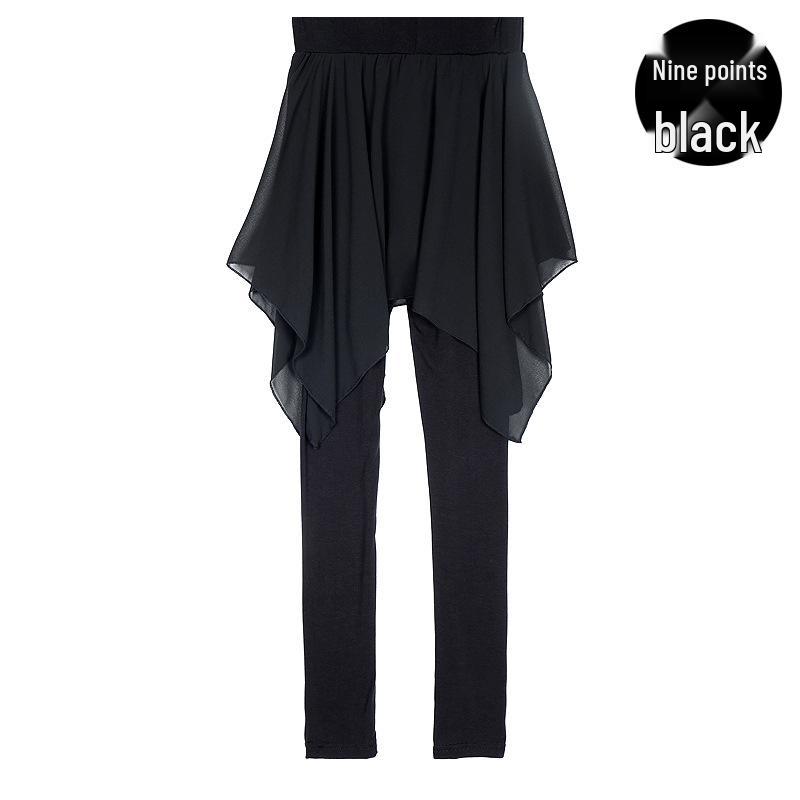 Women’s Irregular Chiffon Skirt Pants for Dance and Yoga